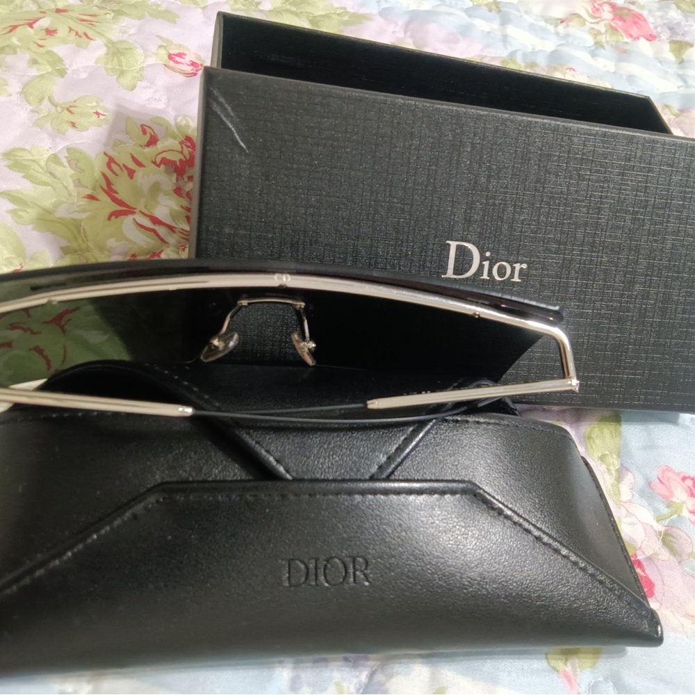 Dior Metallic Silver Eyewear